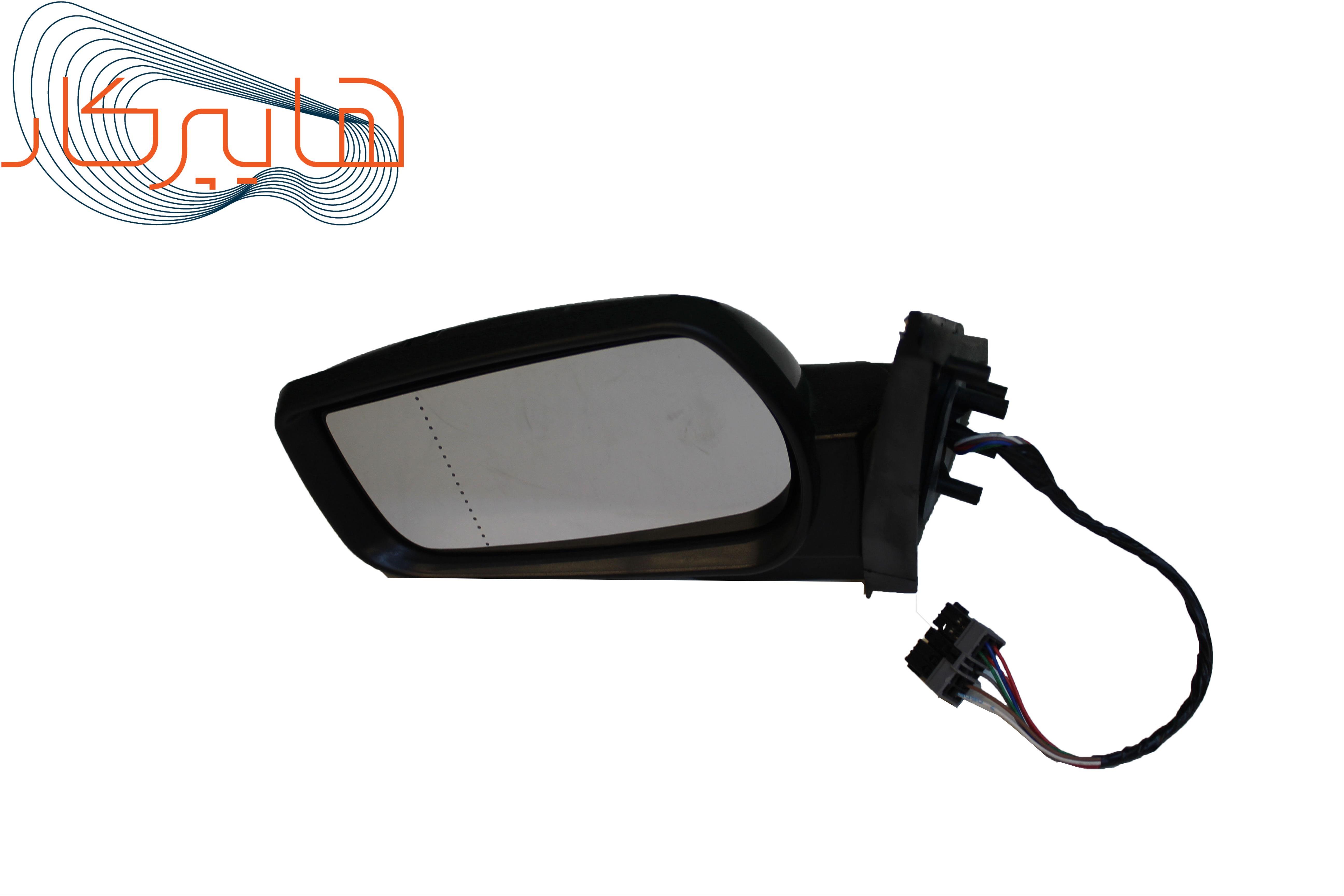 آینه جانبی شفق دانا تاشو برقی مشکی مناسب خودرو پژو پارس