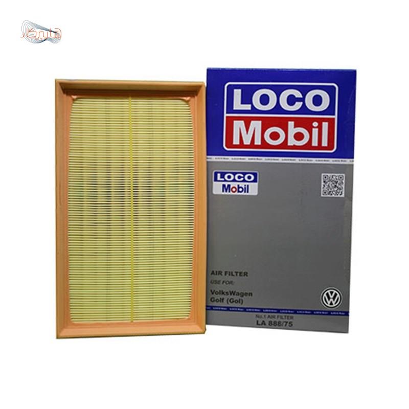فیلتر هوا LOCO MOBIL کاغذی (دور PU پلی اورتان ) مناسب خودرو فولکس واگن گل GOL