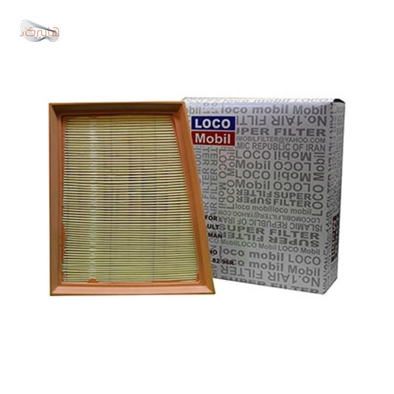 فیلتر هوا LOCO MOBIL کاغذی (دور PU پلی اورتان ) مناسب خودرو رنو تالیسمان با کد فنی 165468296R