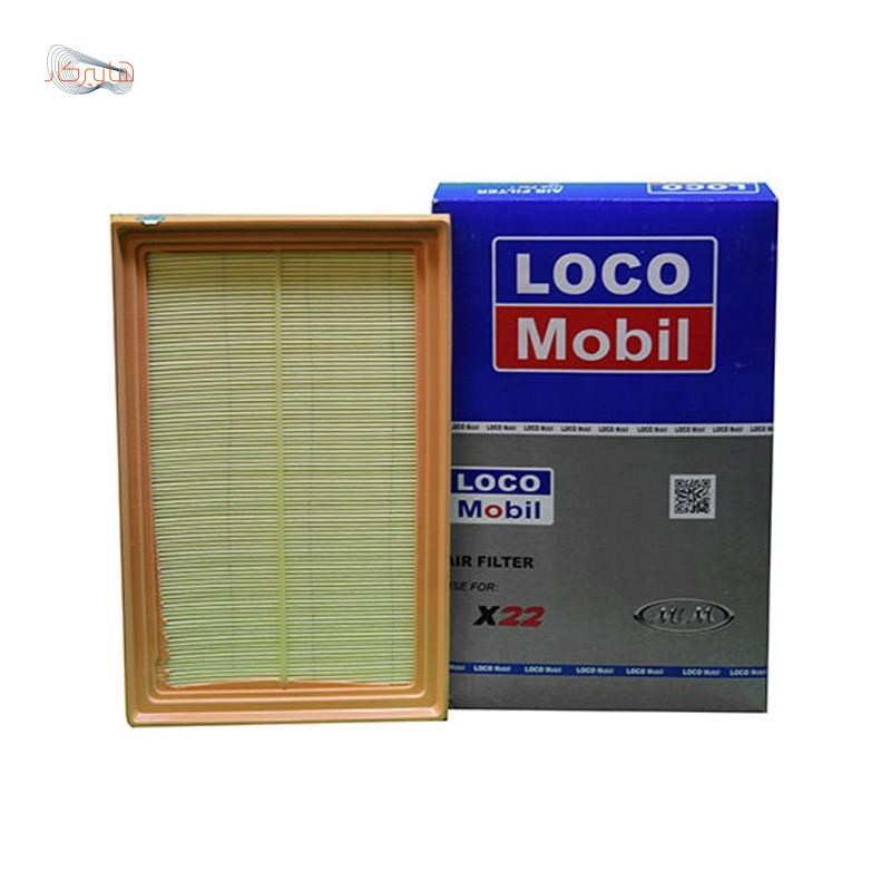 فیلتر هوا LOCO MOBIL کاغذی (دور PU پلی اورتان ) مناسب خودرو انواع MVM X22