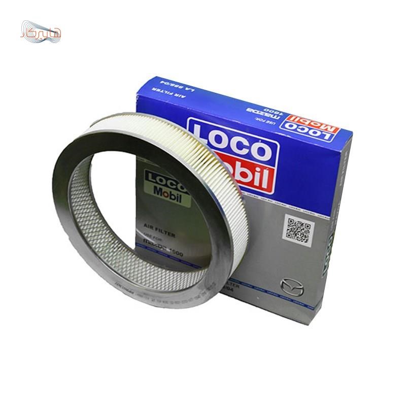 فیلتر هوا LOCO MOBIL کاغذی دایره ای مناسب خودرو وانت مزدا 1600 سی سی ( کاربراتوری )