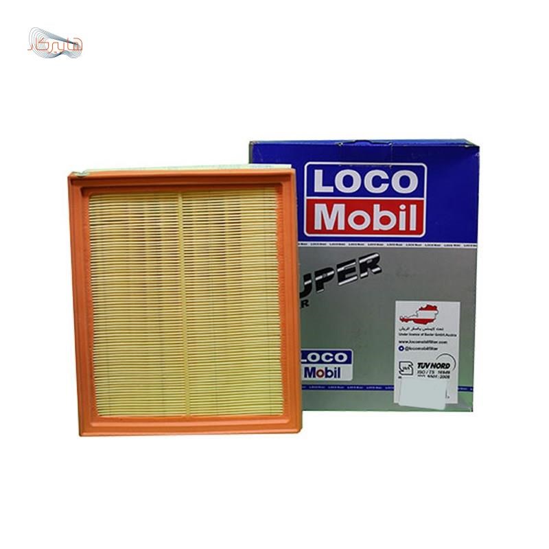 فیلتر هوا LOCO MOBIL کاغذی (دور PU پلی اورتان ) مناسب خودرو وانت ایسوزو دیزلی ( پیکاپ ایسوزو دیزلی ) با کد فنی A5144011210