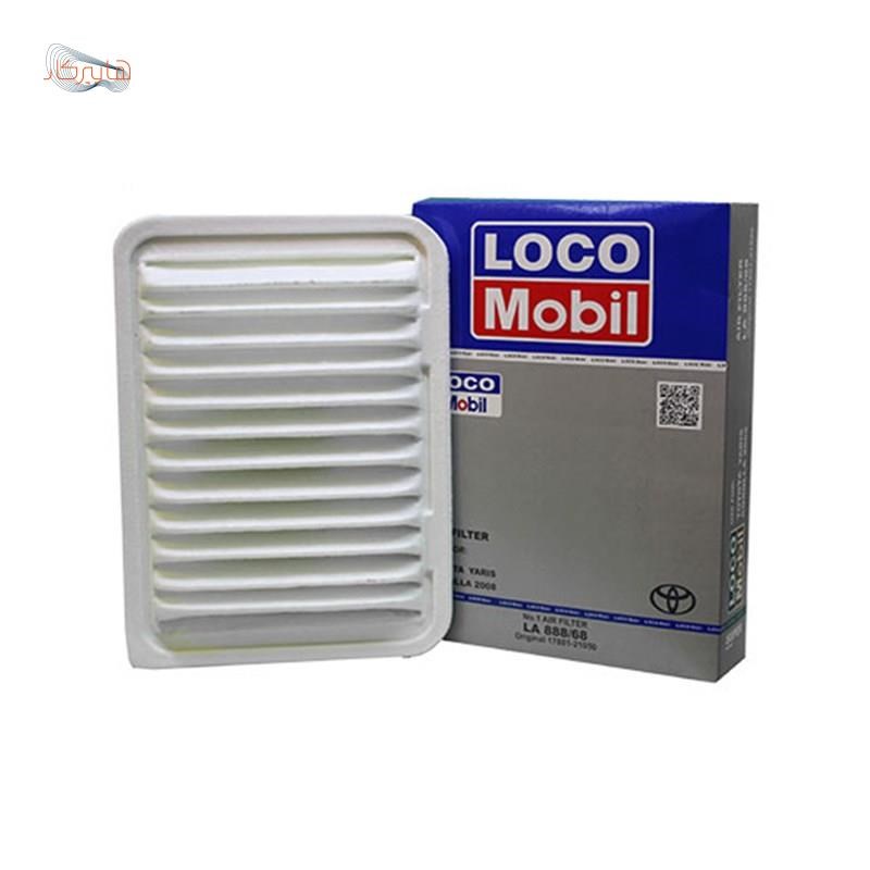 فیلتر هوا LOCO MOBIL نمدی مناسب خودرو تویوتا کرولا 1800 و 2000 سی سی-تویوتا یاریس 1300 سی سی با کد فنی 1780121050 و 178010T030 و 178010M020