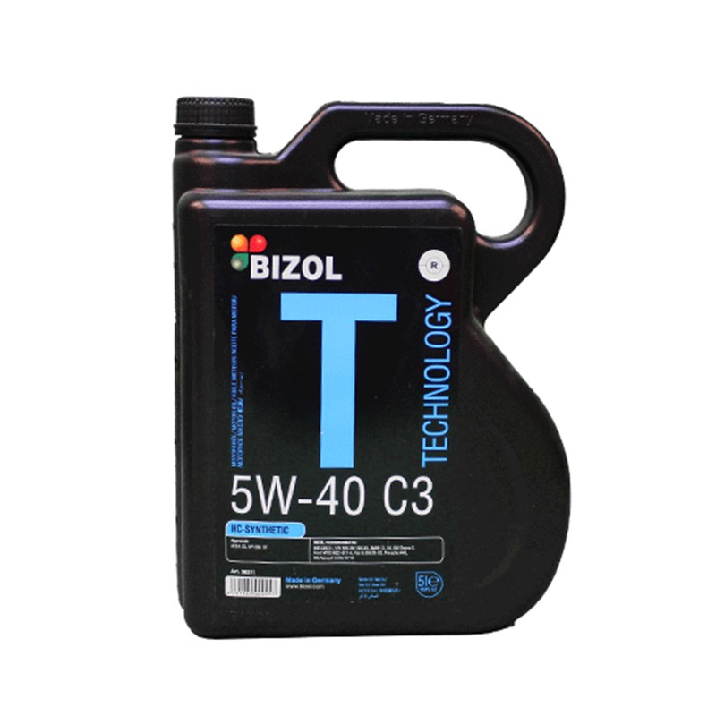 روغن موتور بیزول BIZOL تمام سنتتیک SN گرانروی 5W30 پنج لیتر