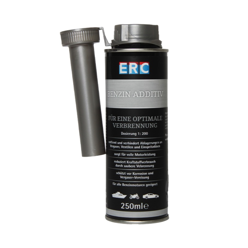 مکمل سوخت ERC مدل BENZIN ADDITIVE- ضریب 1:200 ساخت آلمان 250 میلی لیتری